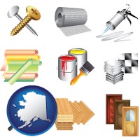 representative building materials - with Alaska icon