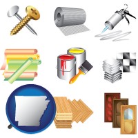representative building materials - with AR icon