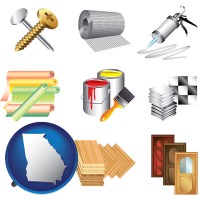 representative building materials - with Georgia icon