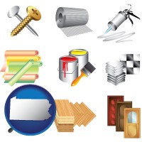 representative building materials - with PA icon