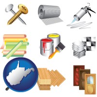 representative building materials - with West Virginia icon