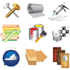 representative building materials - with Virginia icon