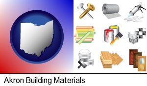 Akron, Ohio - representative building materials
