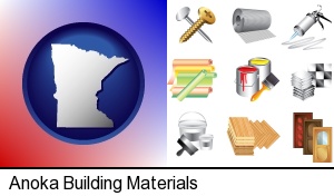 Anoka, Minnesota - representative building materials