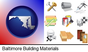 Baltimore, Maryland - representative building materials