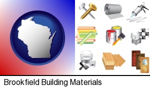 Brookfield, Wisconsin - representative building materials
