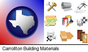 Carrollton, Texas - representative building materials