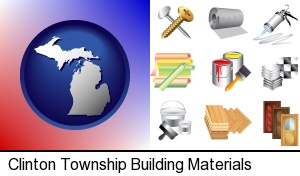 Clinton Township, Michigan - representative building materials