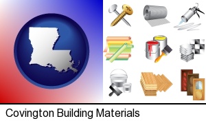 Covington, Louisiana - representative building materials