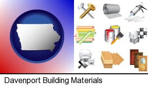 Davenport, Iowa - representative building materials
