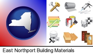 East Northport, New York - representative building materials