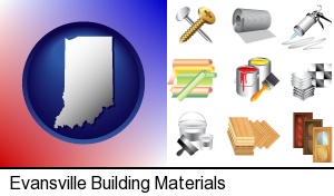 Evansville, Indiana - representative building materials