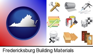 Fredericksburg, Virginia - representative building materials
