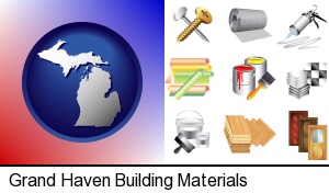 Grand Haven, Michigan - representative building materials