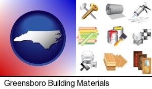 Greensboro, North Carolina - representative building materials