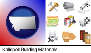 Kalispell, Montana - representative building materials