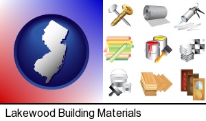 Lakewood, New Jersey - representative building materials
