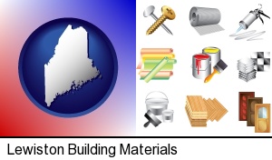 Lewiston, Maine - representative building materials