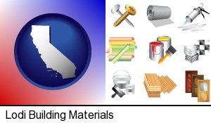 Lodi, California - representative building materials