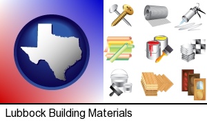 Lubbock, Texas - representative building materials