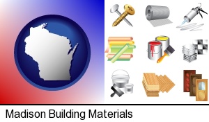 Madison, Wisconsin - representative building materials