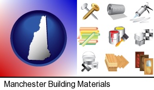 Manchester, New Hampshire - representative building materials
