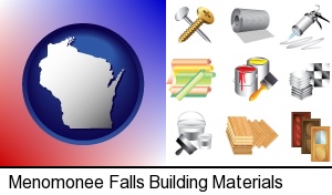 Menomonee Falls, Wisconsin - representative building materials