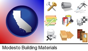 Modesto, California - representative building materials