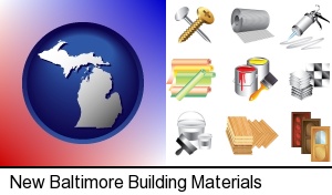 New Baltimore, Michigan - representative building materials