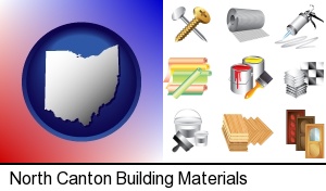 North Canton, Ohio - representative building materials