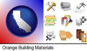 Orange, California - representative building materials