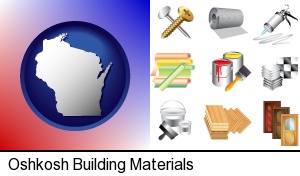 Oshkosh, Wisconsin - representative building materials
