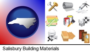 Salisbury, North Carolina - representative building materials