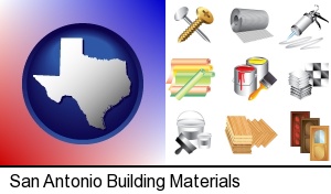San Antonio, Texas - representative building materials