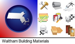 Waltham, Massachusetts - representative building materials
