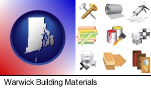 Warwick, Rhode Island - representative building materials