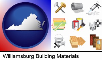 representative building materials in Williamsburg, VA