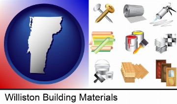 representative building materials in Williston, VT