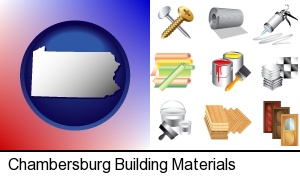 Chambersburg, Pennsylvania - representative building materials