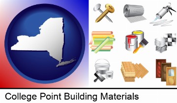 representative building materials in College Point, NY