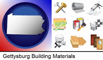 representative building materials in Gettysburg, PA
