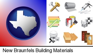 New Braunfels, Texas - representative building materials